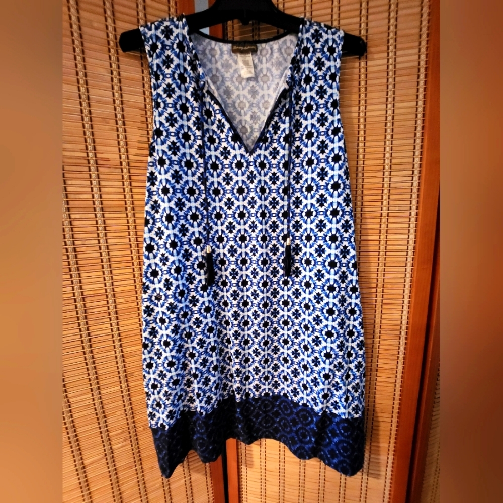 Tommy Bahama Sz L cute tie dye shibori dress